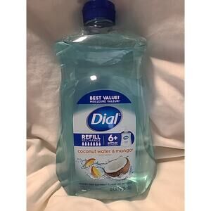 Dial Liquid Hand Soap Wash Hydrating Refill, Coconut Water & Mango. 52 Fl. Oz.